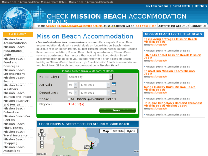 www.checkmissionbeachaccommodation.com.au