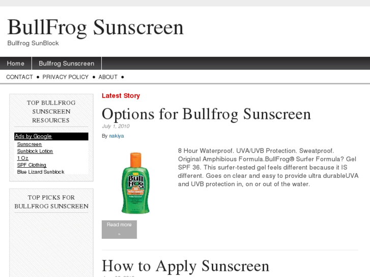 www.bullfrogsunscreen.net