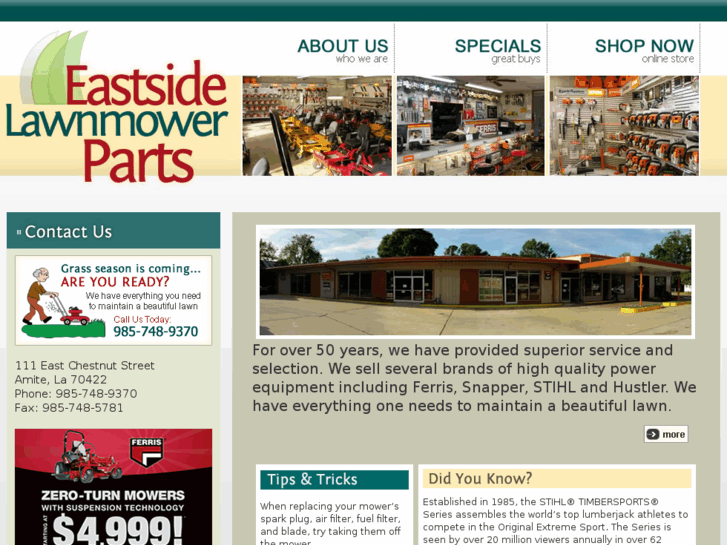 www.eastsidelawnmowerparts.com