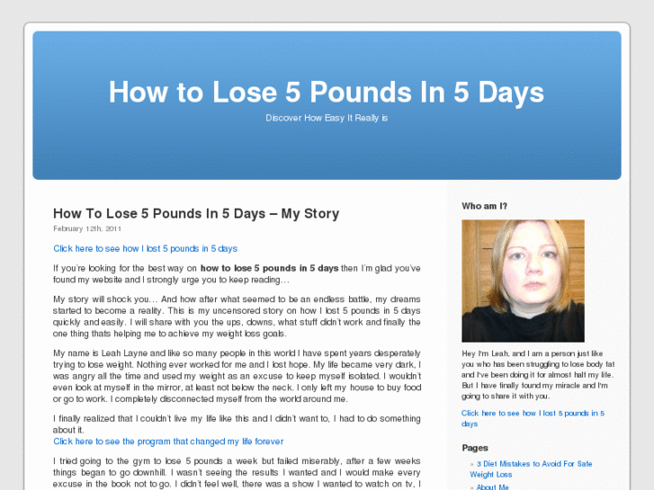 www.howtolose5poundsin5days.com