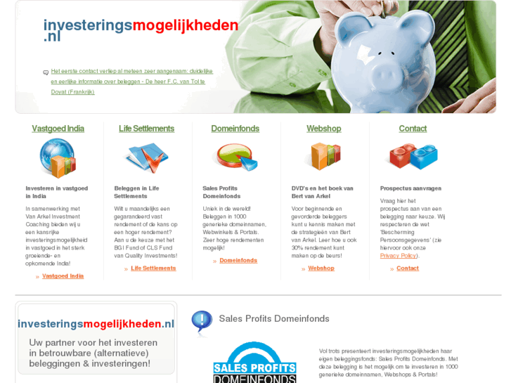 www.investeringsmogelijkheden.info