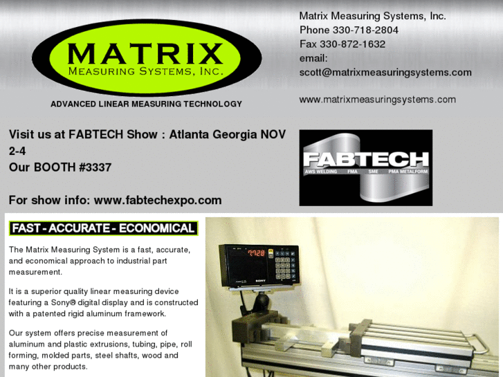 www.matrixmeasuringsystems.com