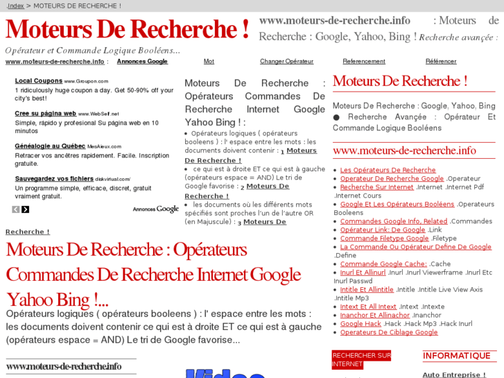 www.moteurs-de-recherche.info