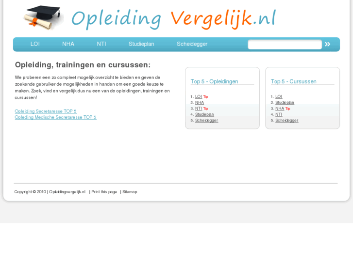 www.opleidingvergelijk.nl