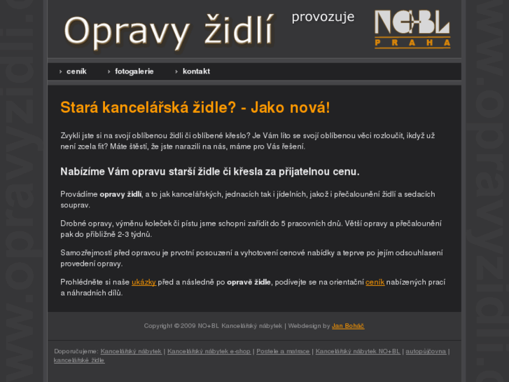 www.opravyzidli.cz