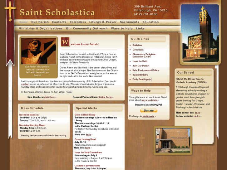 www.saintscholastica.com