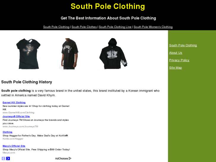 www.southpoleclothing.org