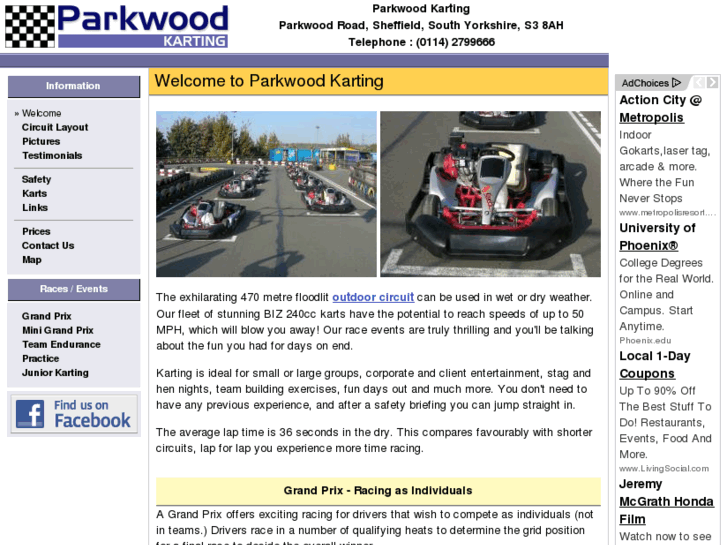 www.parkwoodkarting.com