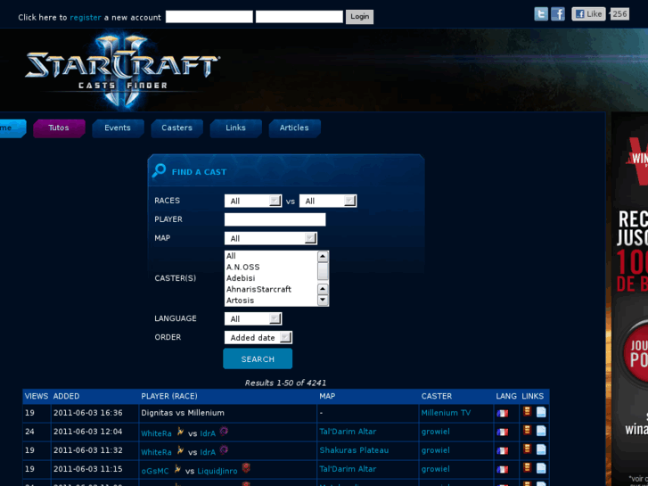 www.sc2castsfinder.com