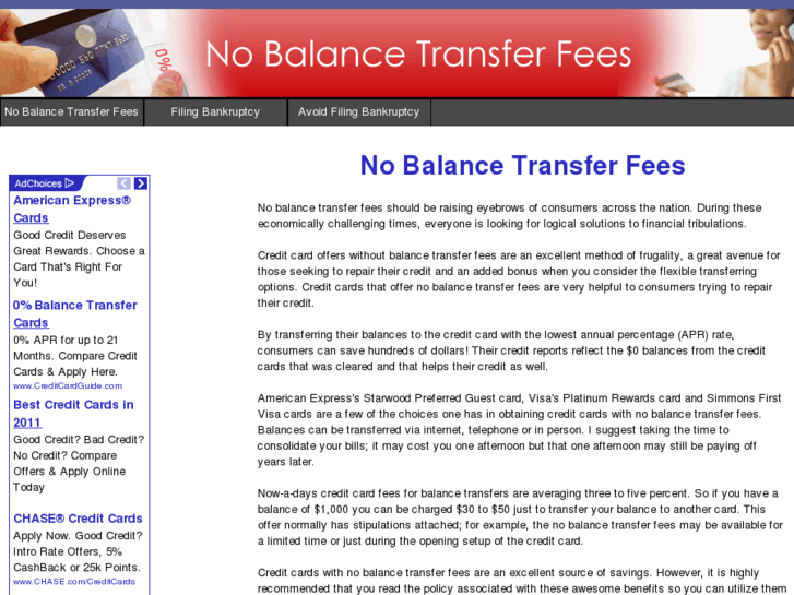 www.nobalancetransferfees.net