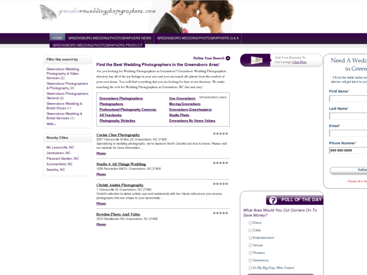 www.greensboroweddingphotographers.com