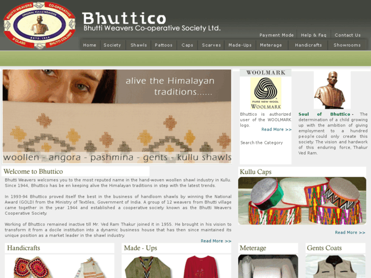 www.bhutticoshawls.com