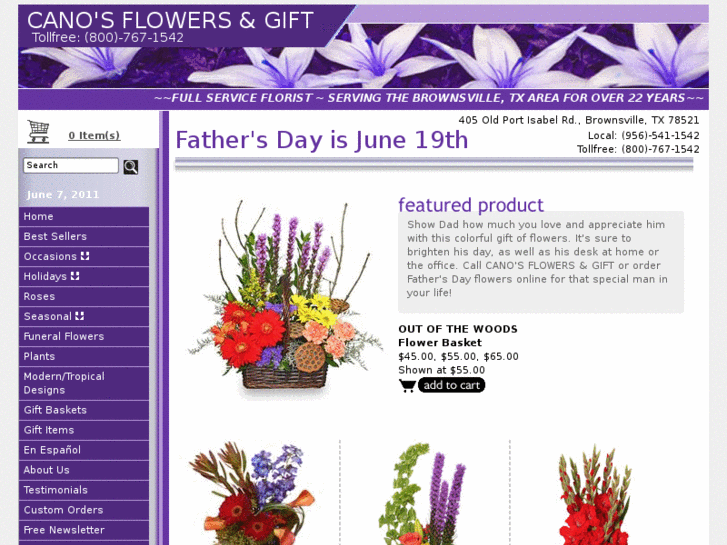 www.canosflowers.com