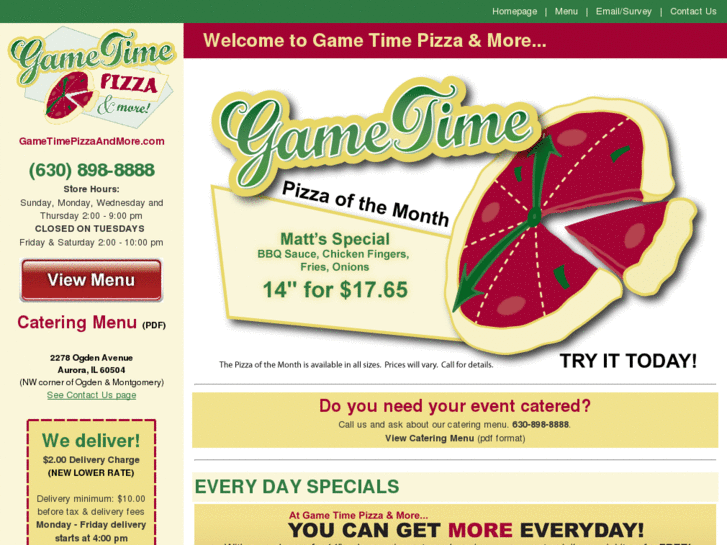 www.gametimepizzaandmore.com