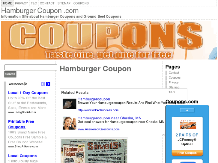 www.hamburgercoupon.com