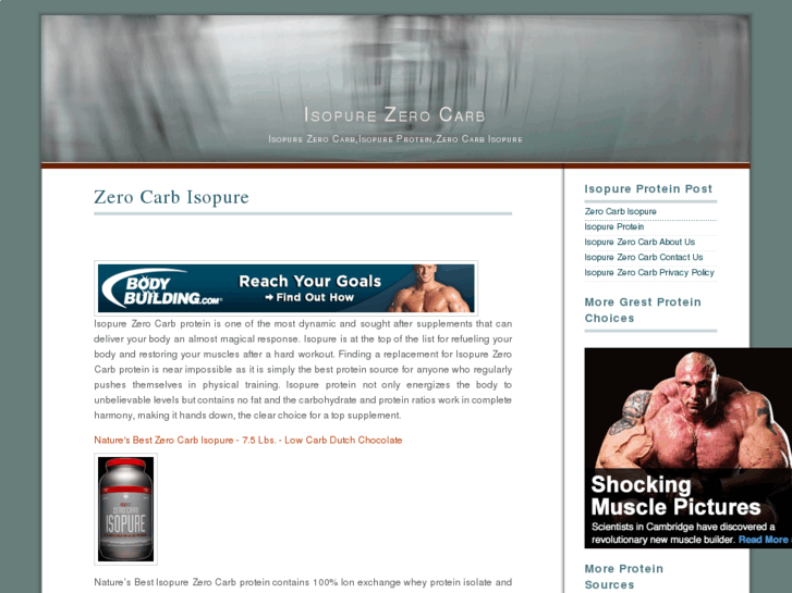 www.isopurezerocarb.com