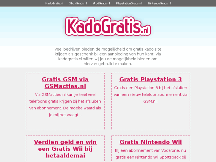 www.kadogratis.nl