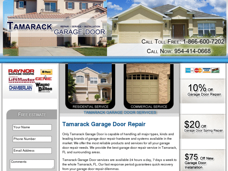 www.tamarackgaragedoor.com