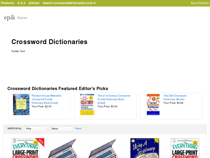 www.crossworddictionaries.com