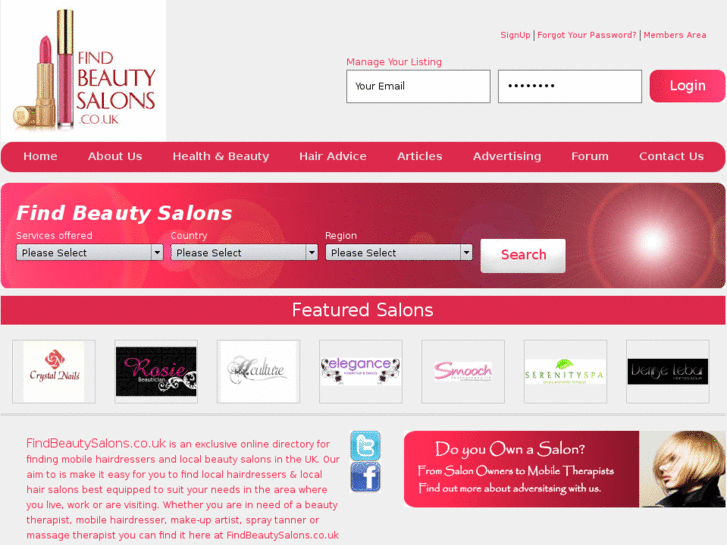 www.findbeautysalons.co.uk