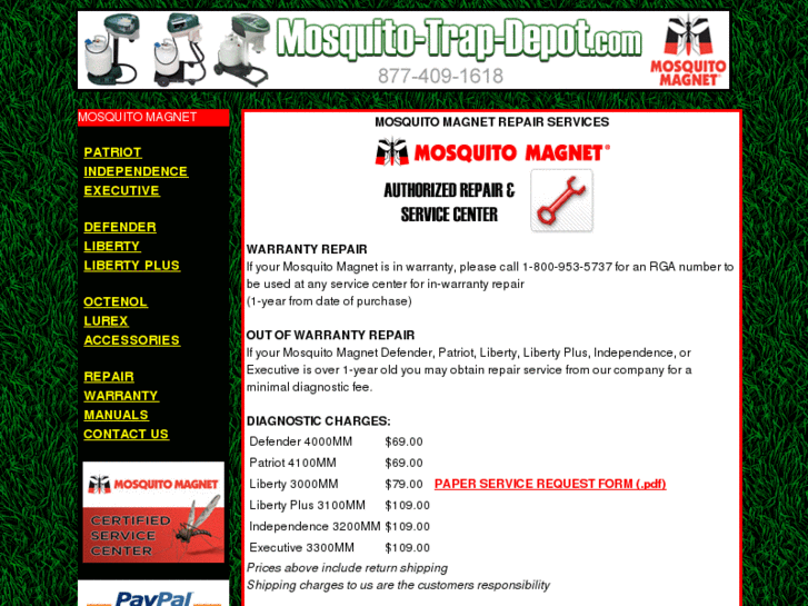 www.mosquito-magnet-repair.com