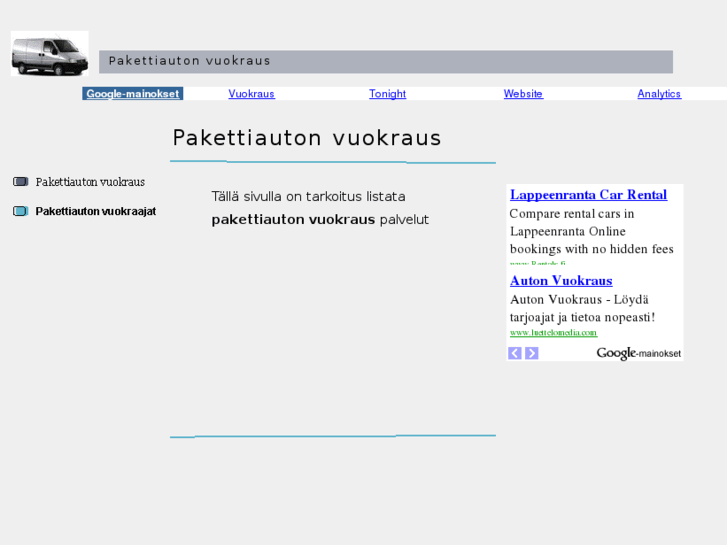 www.pakettiautonvuokraus.info