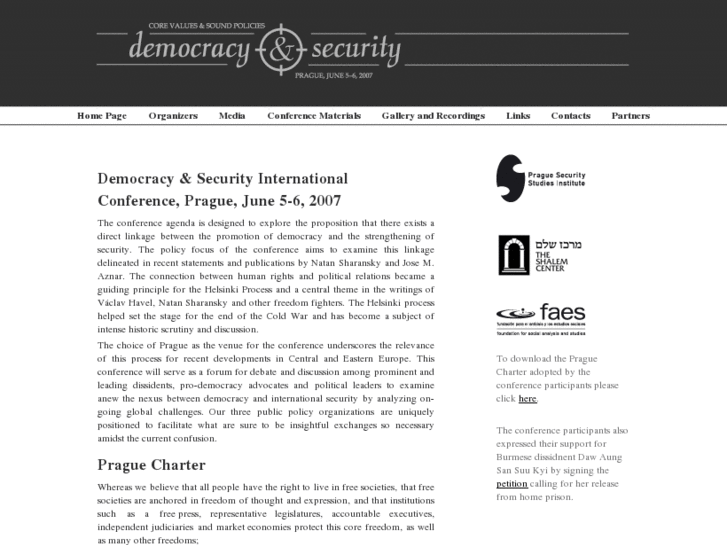 www.democracyandsecurity.org