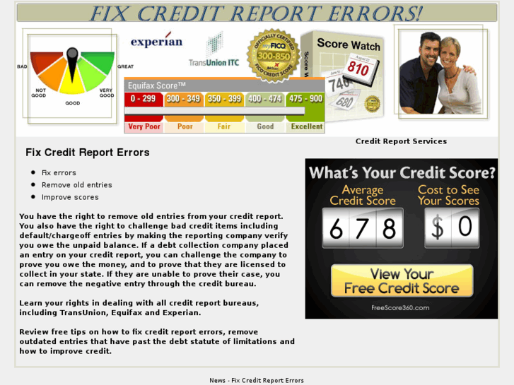 www.fixcreditreporterrors.com