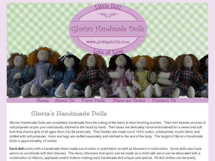 www.gloriasdolls.com