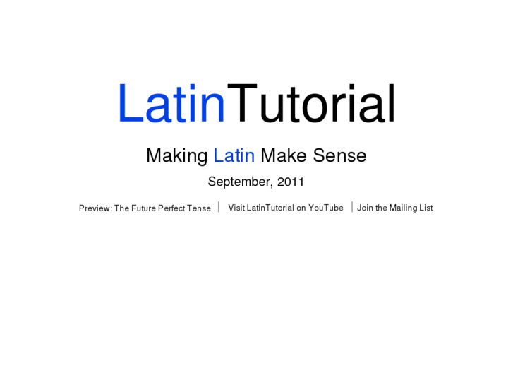 www.latintutorial.com