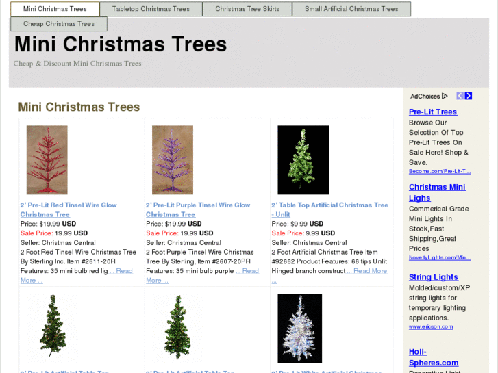 www.minichristmastrees.net