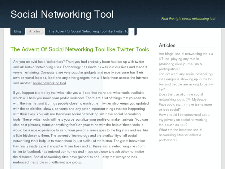 www.social-networking-tool.com