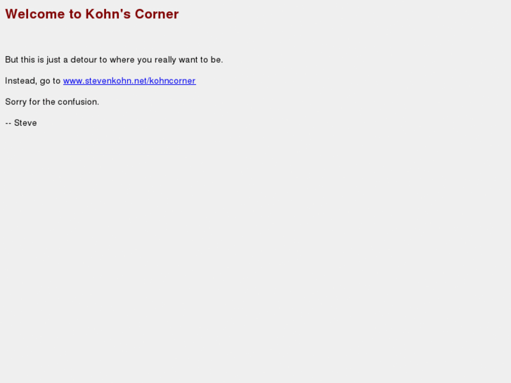 www.stevenkohn.net