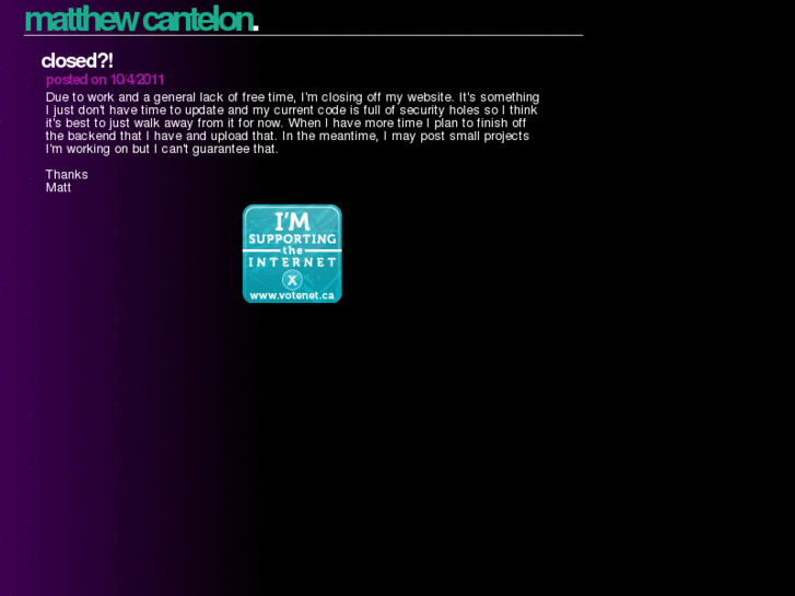 www.matthewcantelon.ca