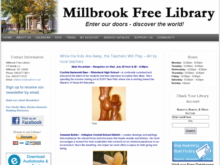 www.millbrooklibrary.org