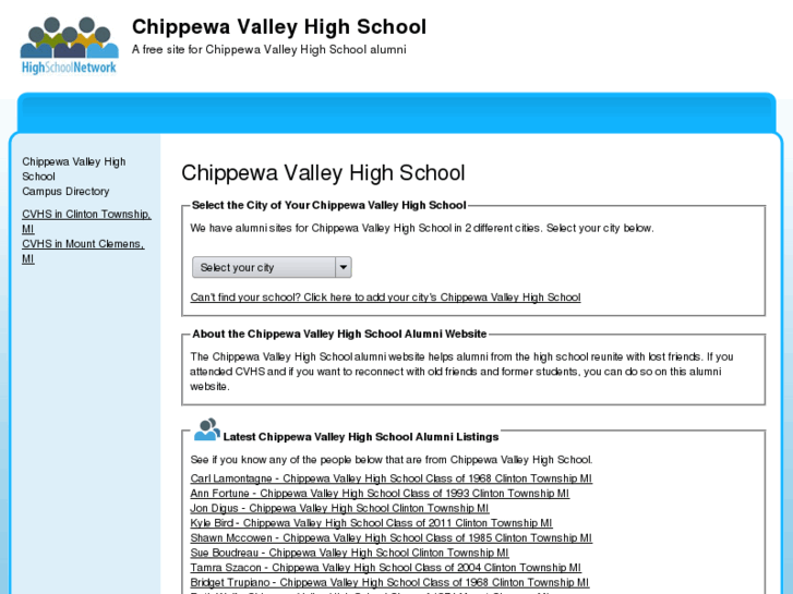 www.chippewavalleyhighschoolalumni.com