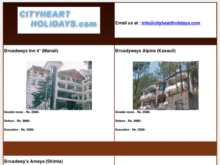 www.cityheartholidays.com