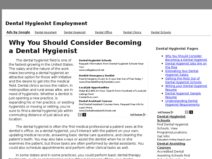 www.dentalhygienistemployment.org