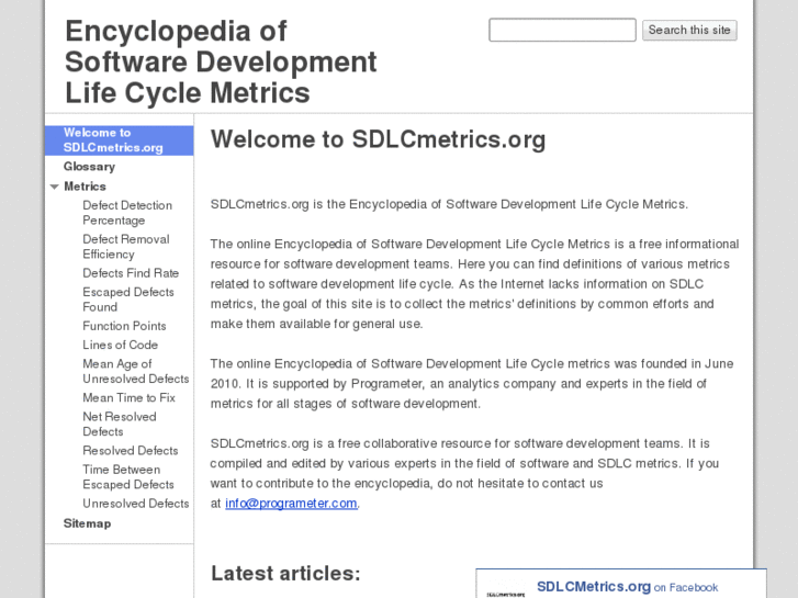 www.sdlcmetrics.org