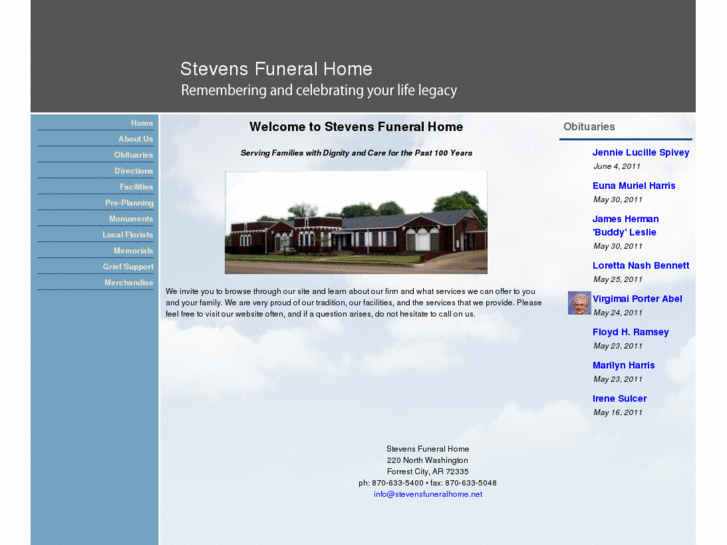 www.stevensfuneralhome.net