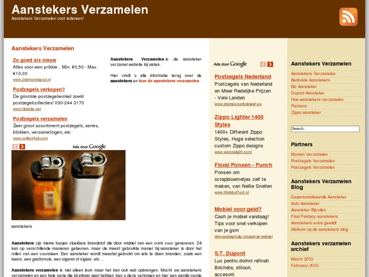 www.aanstekersverzamelen.com