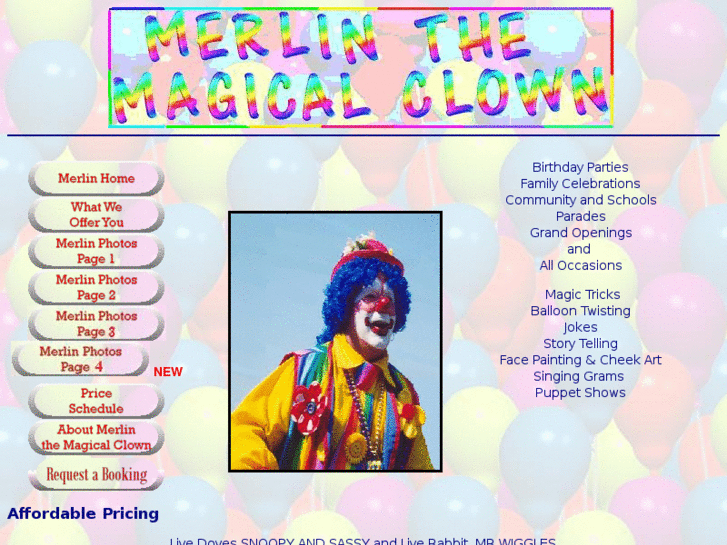 www.merlinthemagicalclown.com