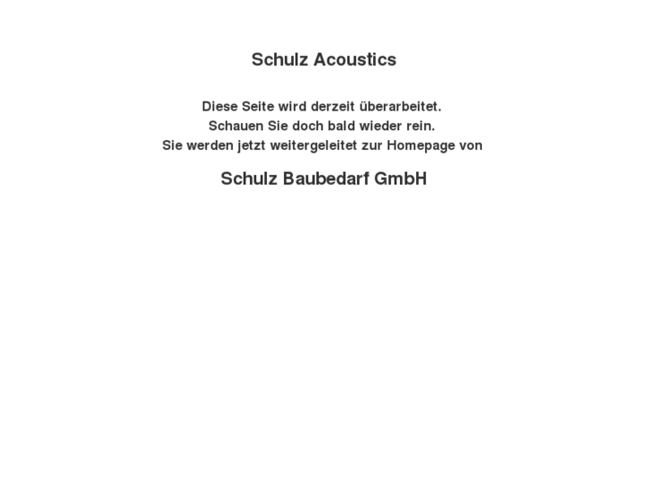 www.schulz-acoustics.com