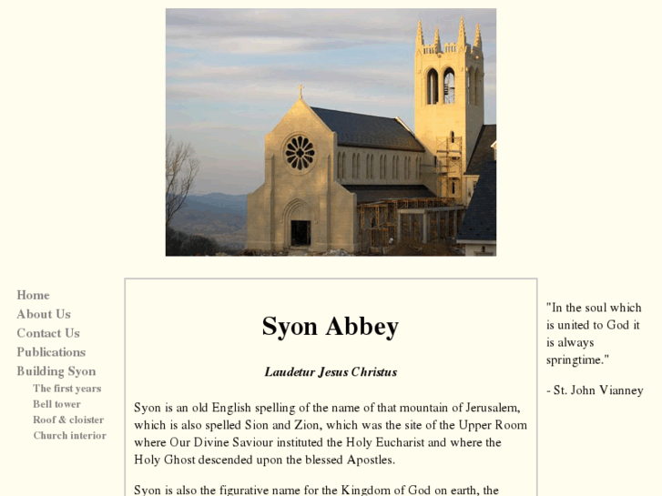 www.syonabbey.com