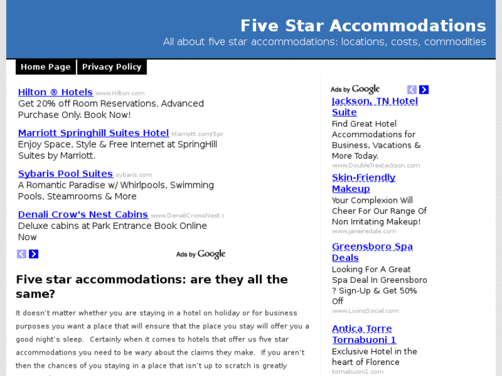 www.fivestaraccommodations.org