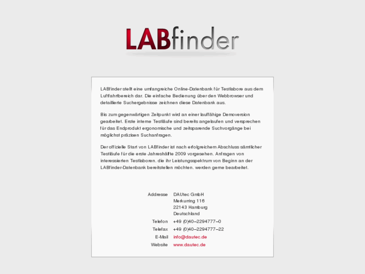 www.labfinder.info