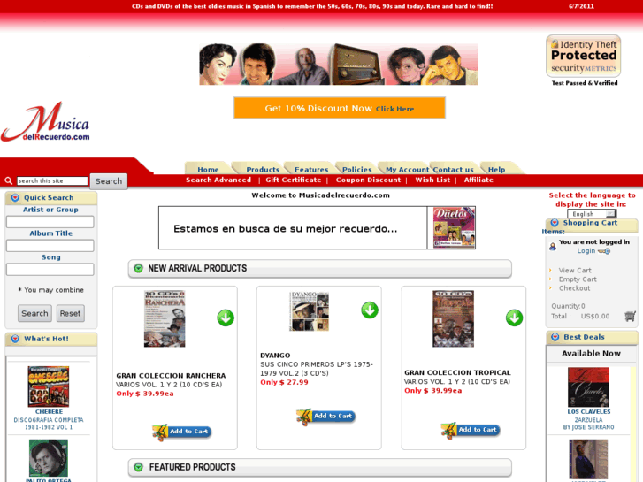 www.discosdelrecuerdo.com