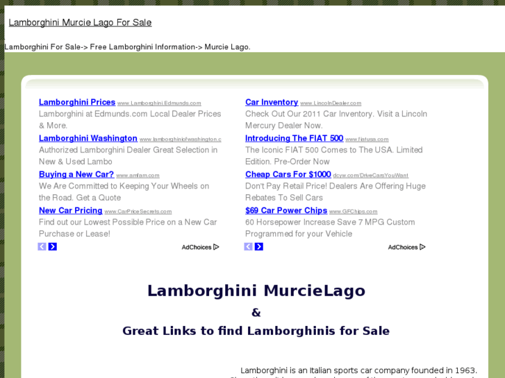 www.lamborghinimurcielagoforsale.com