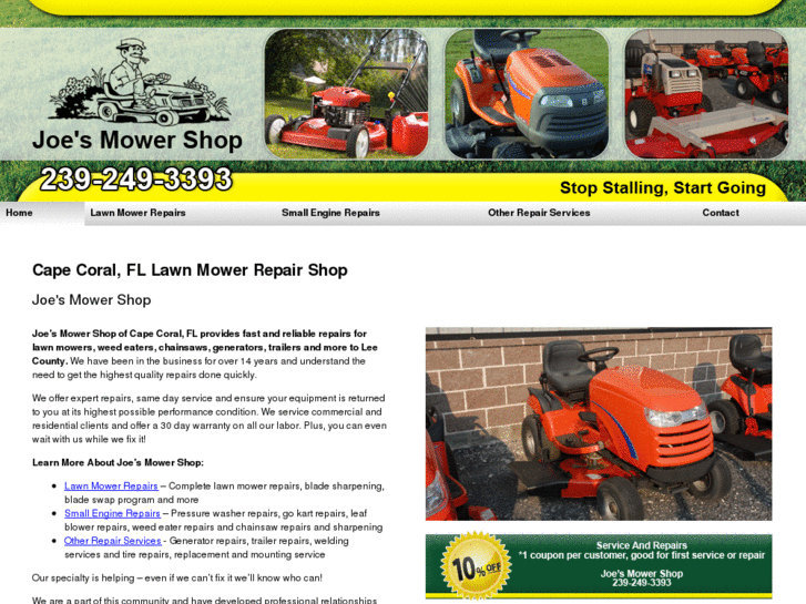 www.mowerrepaircapecoral.com