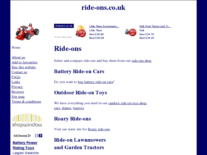 www.ride-ons.co.uk